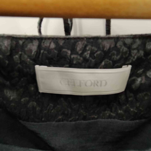 セルフォード CELFORD ふくれジャガードカットアウトブラウス レディース JPN:36