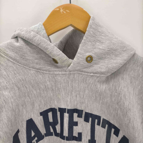 チャンピオン Champion USA製 トリコタグ アクリル8% レーヨン3% 混紡 REVERSE WEAVE MARIETTA COLLEGE 2段 プリント プルオーバー パーカー メンズ import:L
