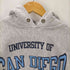 チャンピオン Champion 80S USA製 トリコタグ アクリル8% レーヨン3% 混紡 REVERSE WEAVE UNIVERSITY OF SAN DIEGO 2段 プリント プルオーバー パーカー メンズ import:M