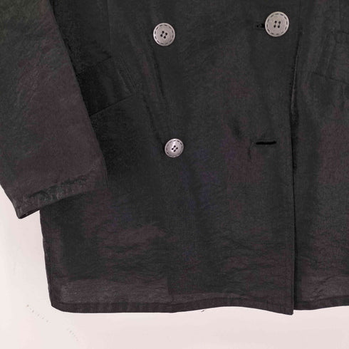 RITSUKO SHIRAHAMA 光沢 ダブルブレスト ジャケット レディース