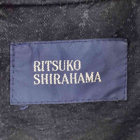 RITSUKO SHIRAHAMA 光沢 ダブルブレスト ジャケット レディース