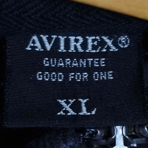 アヴィレックス AVIREX ロゴ刺繍 ハーフジップスウェット メンズ import:XL