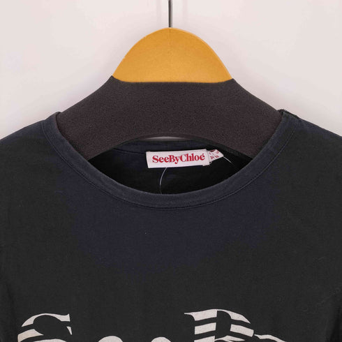 シーバイクロエ SEE BY CHLOE ロゴプリントTシャツ Y2K レディース FR:34