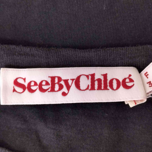 シーバイクロエ SEE BY CHLOE ロゴプリントTシャツ Y2K レディース FR:34