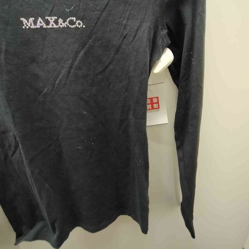 マックスアンドコー MAX&CO. ラインストーンロゴ L/Sカットソー Y2K レディース import:S