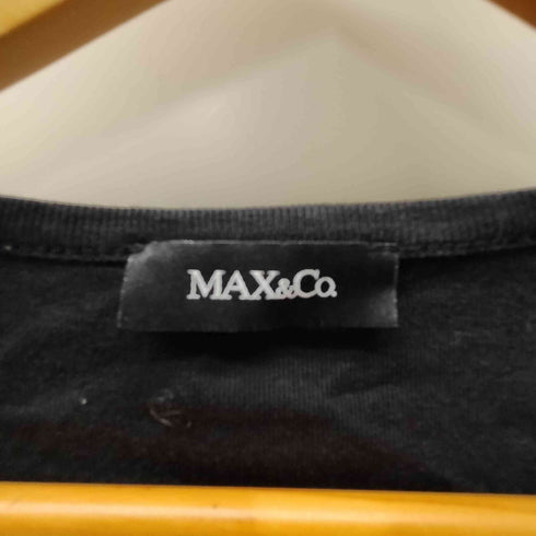 マックスアンドコー MAX&CO. ラインストーンロゴ L/Sカットソー Y2K レディース import:S