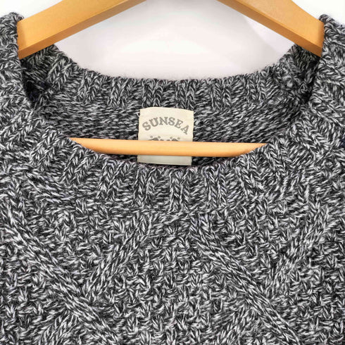 サンシー SUNSEA 12AW カシミア混 フィッシャーマンセーター メンズ JPN:1