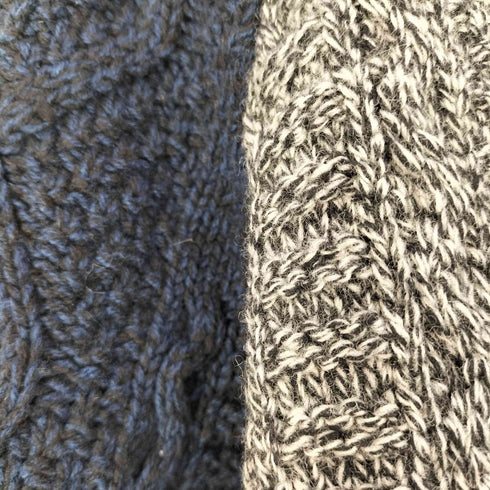 サンシー SUNSEA 12AW カシミア混 フィッシャーマンセーター メンズ JPN:1