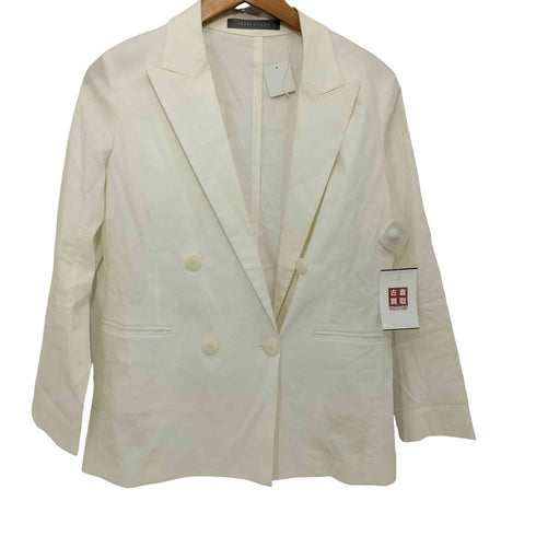 セオリーリュクス theory luxe DEBBY NL CRISP LINEN ダブルテーラードジャケット レディース DE:32