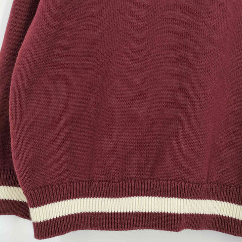 アヴィレックス AVIREX LETTERED CHENILLE PATCH CREW NECK SWEATER/レタード シェニール パッチ クルーネック セーター メンズ import:XL