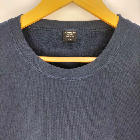 アヴィレックス AVIREX BIG LOGO CREW NECK/ビッグロゴ クルーネック スウェット メンズ import:XL