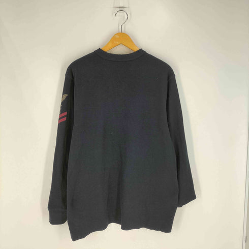 アヴィレックス AVIREX 《直営店》HONEYCOMB WAFFLE HENRY T-SHIRT / ハニカム ワッフル ヘンリー長袖Tシャツ メンズ 2XL