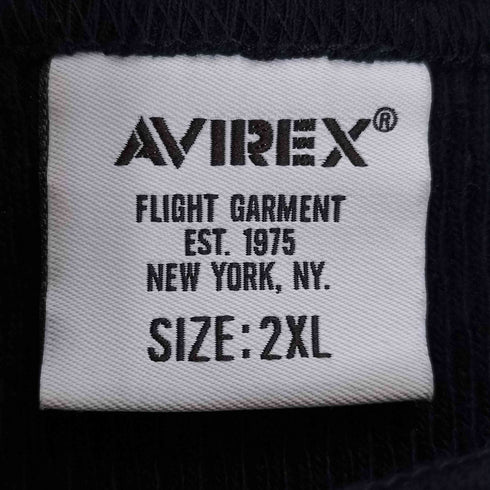 アヴィレックス AVIREX 《直営店》HONEYCOMB WAFFLE HENRY T-SHIRT / ハニカム ワッフル ヘンリー長袖Tシャツ メンズ 2XL