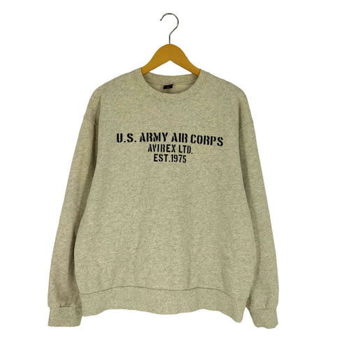 アヴィレックス AVIREX AIR FORCE ビッグ刺繍スウェット メンズ import:XL