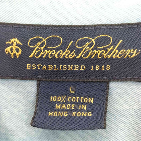 ブルックスブラザーズ BROOKS BROTHERS 香港製 ロゴ刺繍 コットン ボタンダウンシャツ メンズ import:L