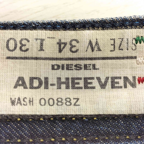ディーゼル DIESEL ADI-HEEVEN ボタンフライ ストレートデニム メンズ W34L30
