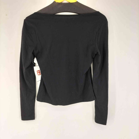 ラインストーンデザイン L/S カットソー Y2K レディース