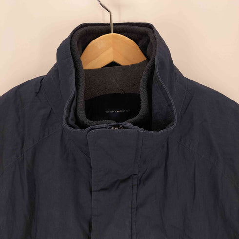 トミーヒルフィガー TOMMY HILFIGER 裏地フリースナイロンジャケット ジップアップ メンズ import:XXL