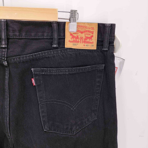 リーバイス Levis 505 レギュラーフィット ジーンズ ブラック メンズ 40×30