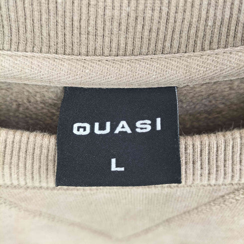 QUASI ワンポイントロゴ コットンスウェット メンズ L