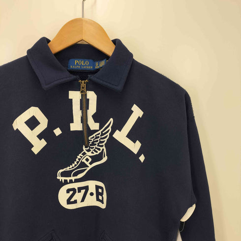 ポロラルフローレン POLO RALPH LAUREN 25ss 別注 P.R.L. ロゴプリント ハーフジップスウェット レディース JPN:XS