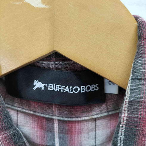 バッファローボブズ BUFFALO BOBS チェックペイズリーシャツ ラインストーン Y2K メンズ JPN:2
