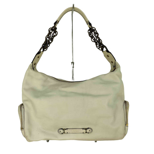 コールハーン COLE HAAN SMALL POCKET HOBO EGGSHELL レザーショルダーバッグ レディース
