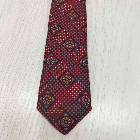 イヴサンローラン Yves Saint Laurent 総柄シルクネクタイ メンズ