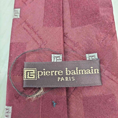 ピエールバルマン Pierre Balmain 総柄シルクネクタイ メンズ