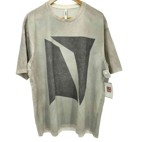 アタッチメント ATTACHMENT C/PE PLATING JERSEY PRINTED OVERSIZED S/S T-SHIRT C/PEプレーティング天竺 オーバーサイズSS プリントTシャツ メンズ JPN:4