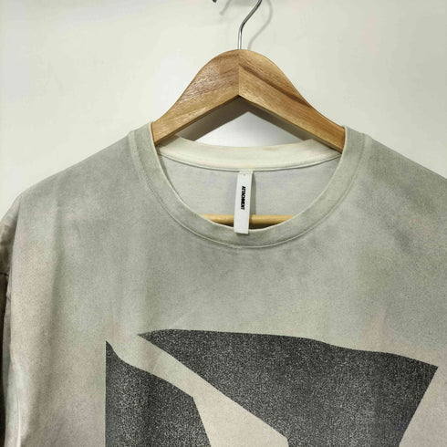 アタッチメント ATTACHMENT C/PE PLATING JERSEY PRINTED OVERSIZED S/S T-SHIRT C/PEプレーティング天竺 オーバーサイズSS プリントTシャツ メンズ JPN:4