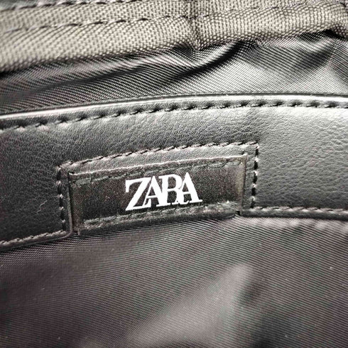 ザラ ZARA 切替 フェイクレザー ボディバッグ ウエストポーチ メンズ
