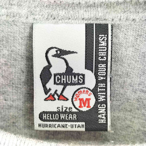 チャムス CHUMS 刺繍ロゴ L/S Tシャツ レディース JPN:M
