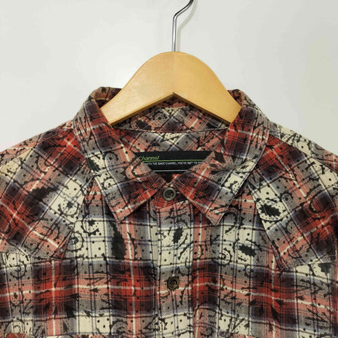 バックチャンネル Back Channel チェックペイズリー柄シャツ メンズ JPN:L