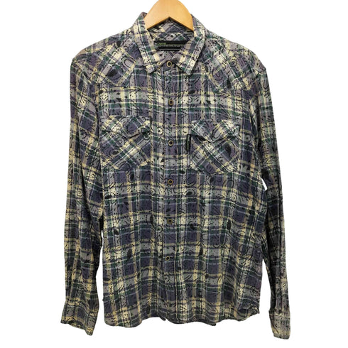 バックチャンネル Back Channel チェックペイズリー柄シャツ メンズ JPN:L