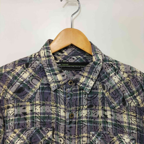 バックチャンネル Back Channel チェックペイズリー柄シャツ メンズ JPN:L