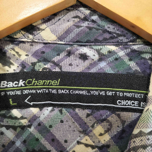 バックチャンネル Back Channel チェックペイズリー柄シャツ メンズ JPN:L