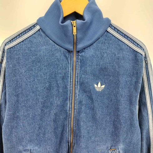 アディダス adidas アディカラー デニムファイヤーバード トラックトップ デニムブルゾン メンズ import:M