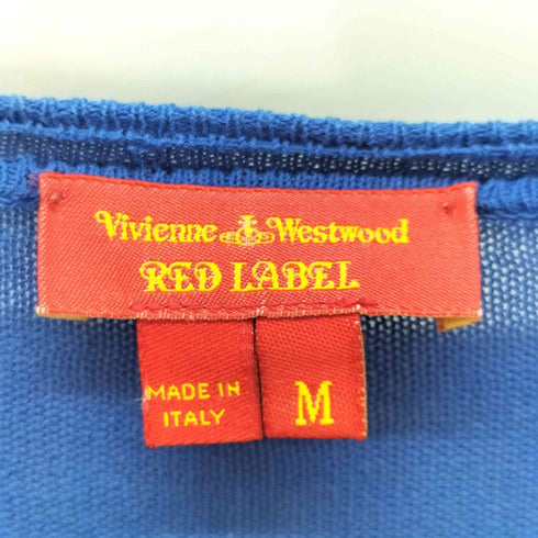 ヴィヴィアンウエストウッドレッドレーベル Vivienne Westwood RED LABEL イタリア製 オーブ刺繍 コットン ニット カーディガン レディース import:M