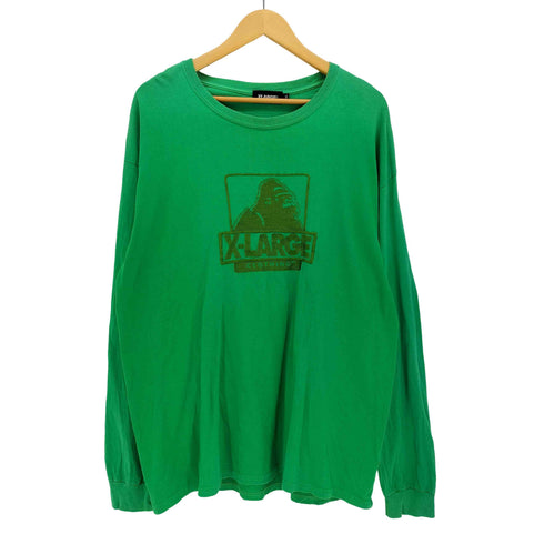 エクストララージ XLARGE ロゴ刺繍 クルーネック L/S Tシャツ メンズ JPN:XL