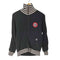 ヒステリックグラマー HYSTERIC GLAMOUR OLD ボーダー ワッペン スタージップ トラックジャケット ジップアップスウェット レディース FREE