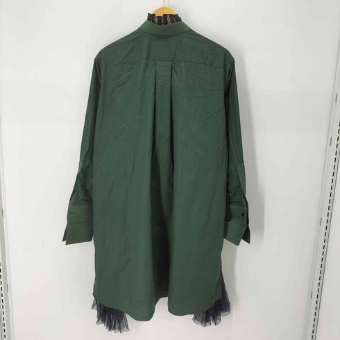 サカイ Sacai プリーツドッキング ブザム シャツワンピース レディース JPN:3