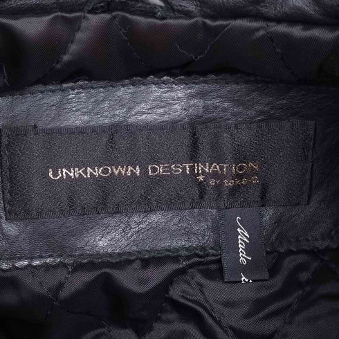UNKNOWN DESTINATION カウレザーコート メンズ