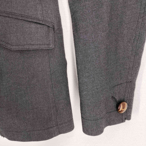 キャサリンハムネットロンドン KATHARINE HAMNETT LONDON チンスト付きくるみボタンショートコートジャケット メンズ import:L