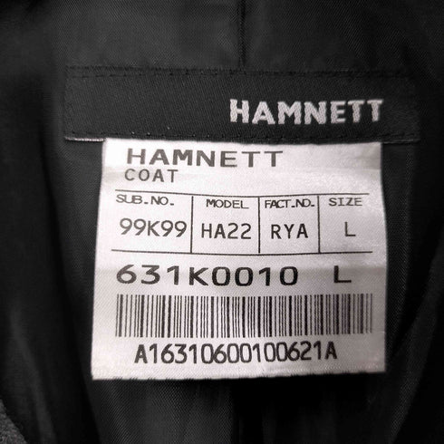 キャサリンハムネットロンドン KATHARINE HAMNETT LONDON チンスト付きくるみボタンショートコートジャケット メンズ import:L