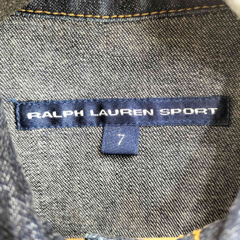 ラルフローレンスポーツ RALPH LAUREN SPORT 90-00S デニムトラッカージャケット レディース 7
