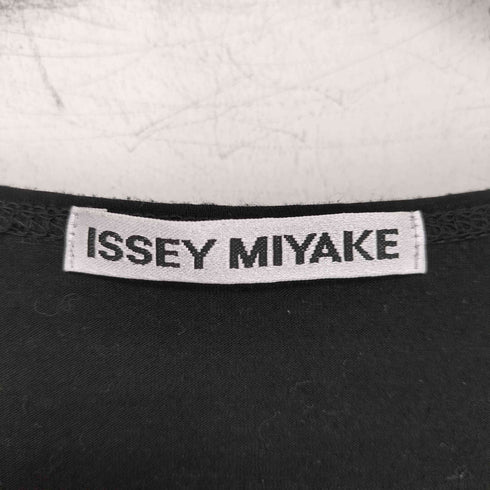イッセイミヤケ ISSEY MIYAKE 無地 コットン ノースリーブ ワンピース レディース 3