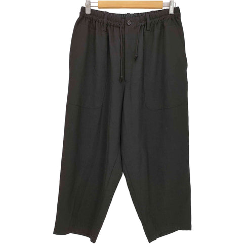 ヨウジヤマモトプールオム Yohji Yamamoto POUR HOMME 16aw 100番 ウールギャバジンワイドイージーパンツ メンズ JPN:2