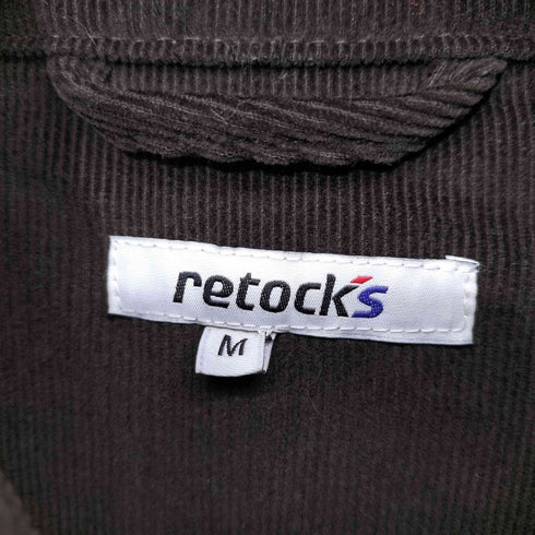 retock's 襟コーデュロイ ビッグシルエット 撥水ナイロンキルティングジャケット メンズ JPN:M