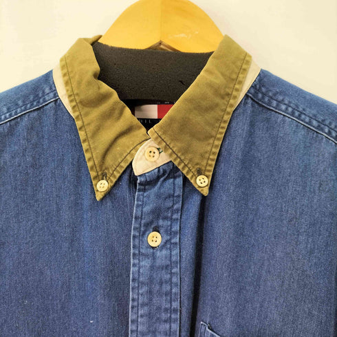 トミーヒルフィガー TOMMY HILFIGER ボタンダウン コットンデニム シャツ メンズ import:L